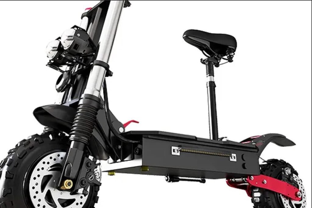 electric scooter with seat overview